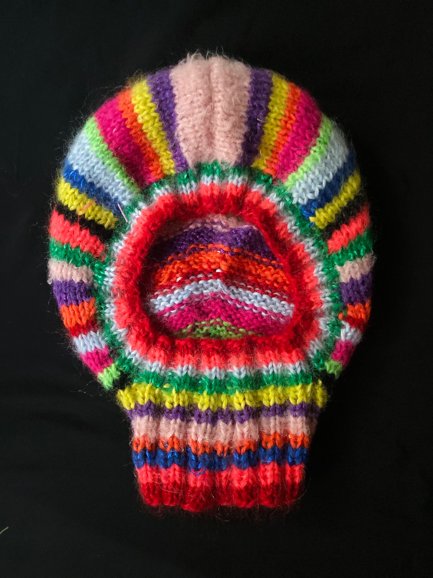 Balaclava multicolored stripes