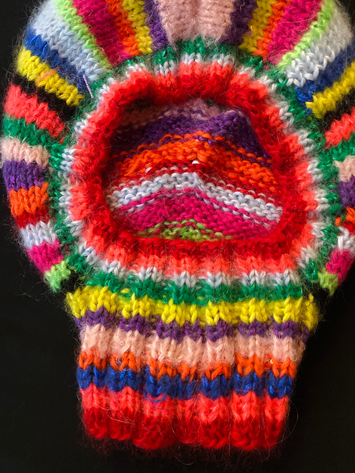 Balaclava multicolored stripes