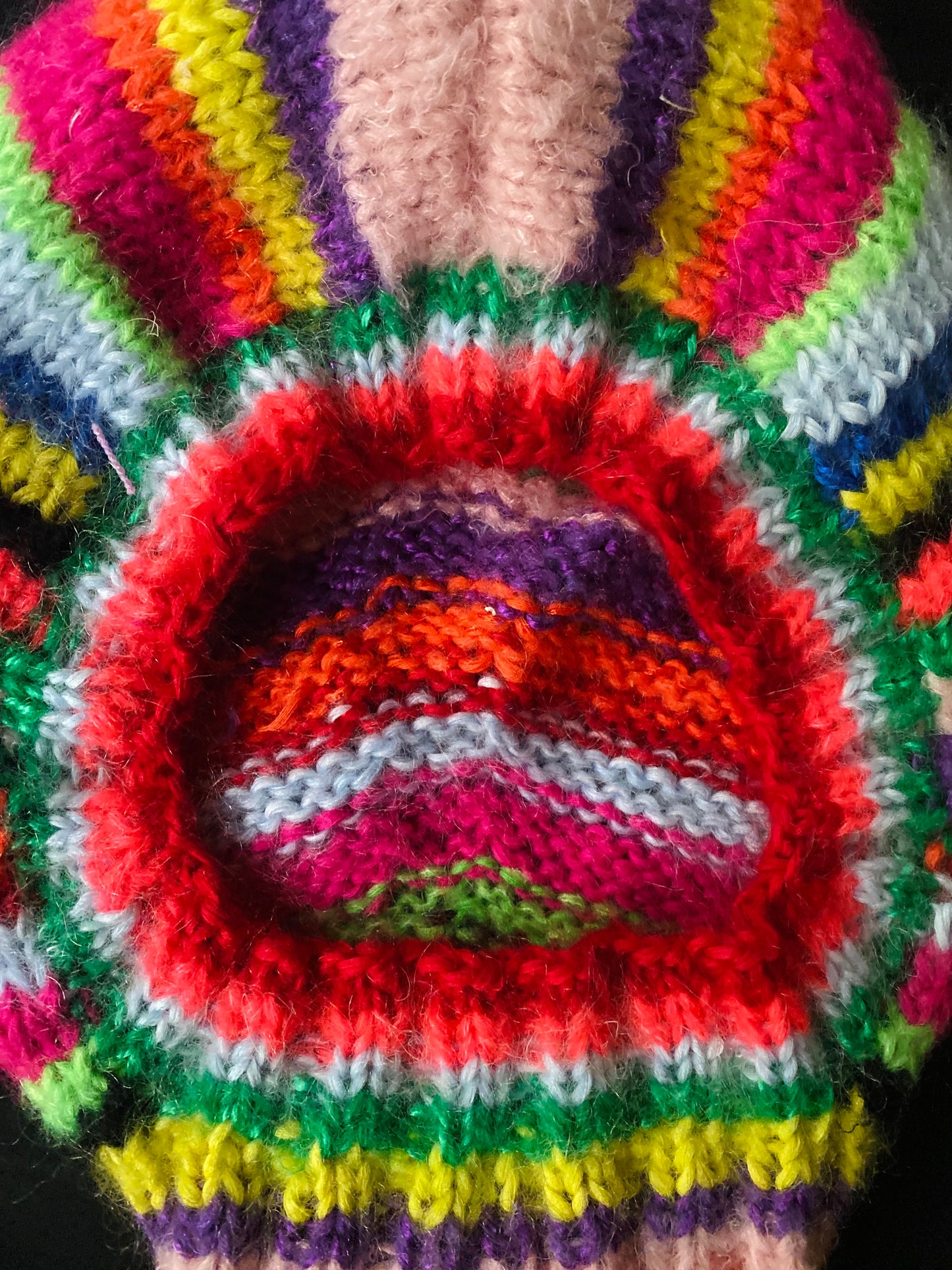 Balaclava multicolored stripes